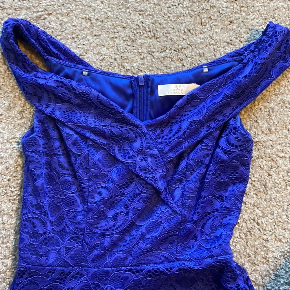 Beautiful Lace Royal Blue formal dress - Picture 2 of 4